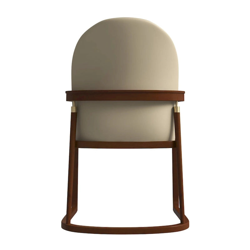 Modern Dining Chair in Upholstered Leather Svelta Series by LeisureMod