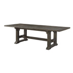 Koa 84-102 Inch Dining Table, Extendable 8 Seater Rectangular, Brown Wood