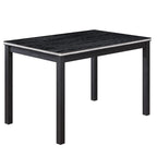 5-piece Wood Dining Counter Height Table and Chair Set