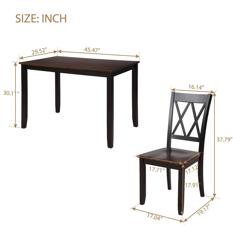 5-Piece Dining Table Set
