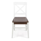 Roshan Farmhouse Acacia Wood Dining Chairs set of 2