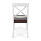 Roshan Farmhouse Acacia Wood Dining Chairs set of 2