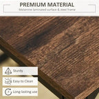 Wood Dining Table Set with Bar Table and 4 Stools Set(Set of 5)