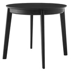 Table ronde Atle en noir mat