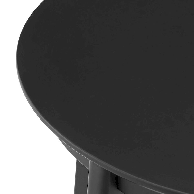 Table ronde Atle en noir mat