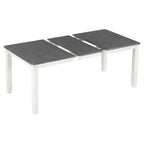 Ensemble de salle à manger 7 pièces de style rétro avec table extensible et 6 chaises rembourrées
