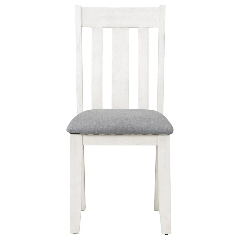 Ensemble de salle à manger 7 pièces de style rétro avec table extensible et 6 chaises rembourrées
