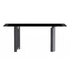 Table de salle à manger Série Astra avec plateau en pierre frittée/verre