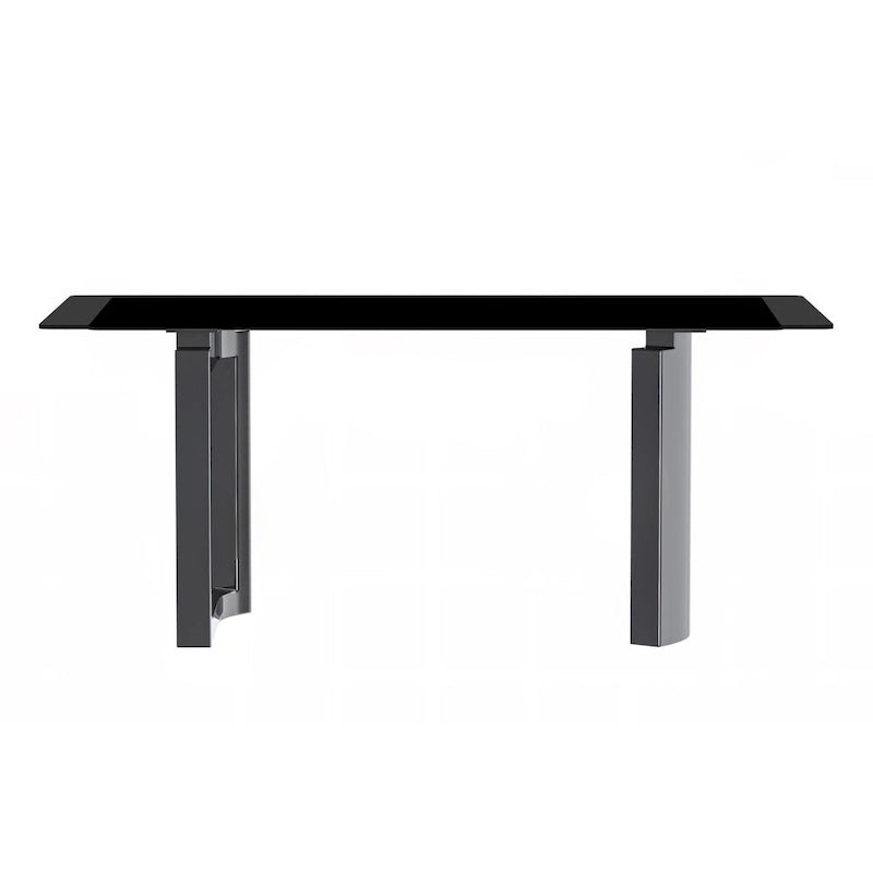 Table de salle à manger Série Astra avec plateau en pierre frittée/verre