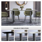 Table de salle à manger Série Astra avec plateau en pierre frittée/verre