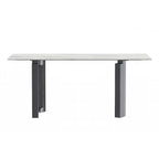 Table de salle à manger Série Astra avec plateau en pierre frittée/verre