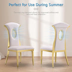 Modern Gorgeous Velvet Dining Chairs with Polished Gold Stainless Steel Legs