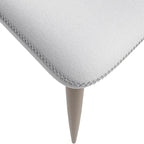 Mosaic Modern Upholstered Fabric Dining Chair with Metal Legs by LeisureMod