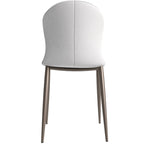 Mosaic Modern Upholstered Fabric Dining Chair with Metal Legs by LeisureMod