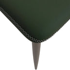 Mosaic Modern Upholstered Fabric Dining Chair with Metal Legs by LeisureMod