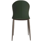 Mosaic Modern Upholstered Fabric Dining Chair with Metal Legs by LeisureMod