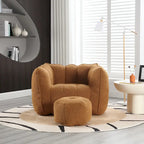 Roomfitters Soft Bean Bag Chair with High Resilient Foam Chips for Living Room