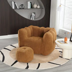 Roomfitters Soft Bean Bag Chair with High Resilient Foam Chips for Living Room