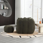 Roomfitters Soft Bean Bag Chair with High Resilient Foam Chips for Living Room