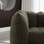 Roomfitters Soft Bean Bag Chair with High Resilient Foam Chips for Living Room