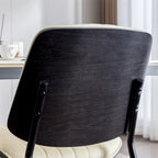 Dining Chairs Set of 2,Mid Century Modern Retro Faux Leather Chair