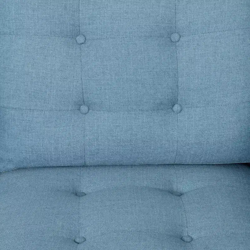 GDFStudio Cancun 82.75 Upholstered and Rubberwood 3 Seater Sofa