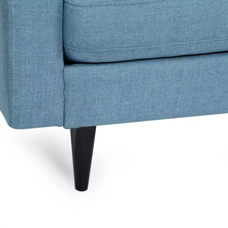GDFStudio Cancun 82.75 Upholstered and Rubberwood 3 Seater Sofa