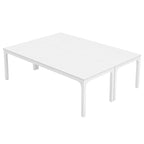 Table de conférence/réunion/séminaire professionnelle de 1,98 m pour 8 à 12 personnes (Lot de 2)
