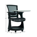 Eurotech Seating Eduskate Rolling Chair w/ Desk & Storage