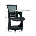 Eurotech Seating Eduskate Rolling Chair w/ Desk & Storage