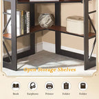 Javlergo Corner Desk with Keyboard Tray, Study Writing Computer Table for College Dorm Home Office