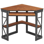 Javlergo Corner Desk with Keyboard Tray, Study Writing Computer Table for College Dorm Home Office