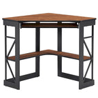 Javlergo Corner Desk with Keyboard Tray, Study Writing Computer Table for College Dorm Home Office