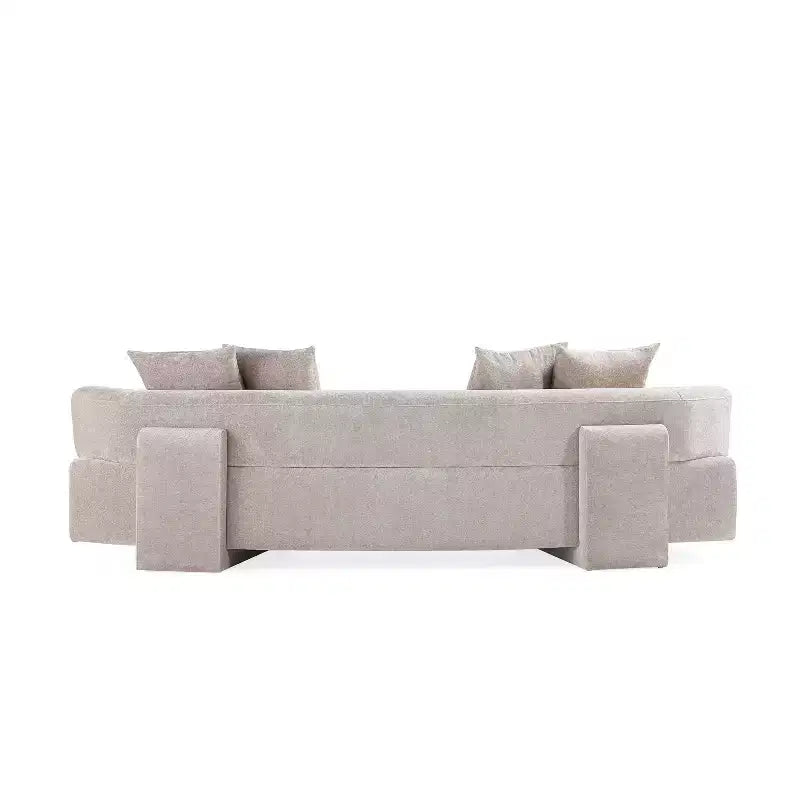 Manhattan Comfort 112" Verandah Modern Chenille Upholstered XL Sofa