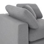 Anka Grey Linen Down Filled Cushioned 11-Seat Sectional Sofa by iNSPIRE Q Modern