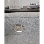 Signature Design by Ashley Biscoe Pewter Power Reclining Sofa - 88 W x 43 D x 42 H