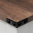 VredHom Coffee Table Center Table Tea Table with Shelf - 18.1 in H x 40.2 in W x 22 in D