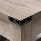 VredHom Coffee Table Center Table Tea Table with Shelf - 18.1 in H x 40.2 in W x 22 in D