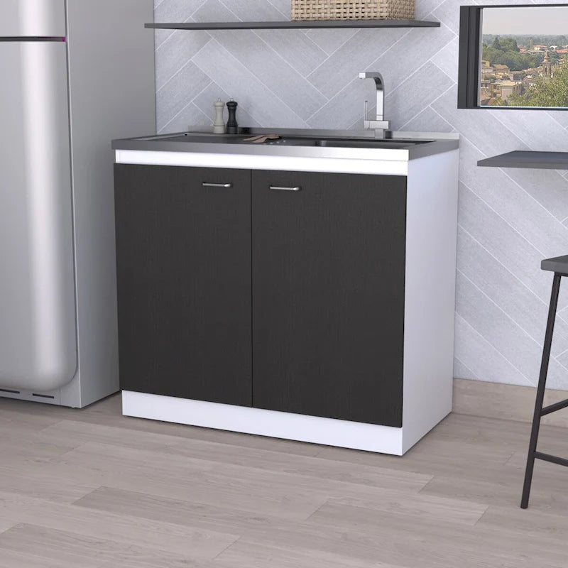 Brookeline Rectangle 2-Door Utility Sink and Cabinet