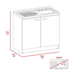 Brookeline Rectangle 2-Door Utility Sink and Cabinet