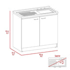 Brookeline Rectangle 2-Door Utility Sink and Cabinet