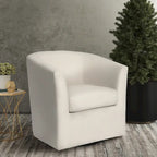Sorna Swivel Barrel Club Chair by Christopher Knight Home