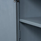 Wood Storage Cabinet Sideboard with Adjustable Shelves and 3 Doors