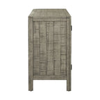 Wood Storage Cabinet Sideboard with Adjustable Shelves and 3 Doors