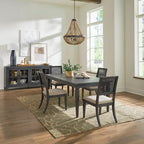 Caruso Heights Aged Whiskey Rectangular Table Set