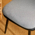 Glitzhome Lot de 4 Fauteuils de Salle à Manger d'Appoint en Similicuir Cousu de Style Mid-Century