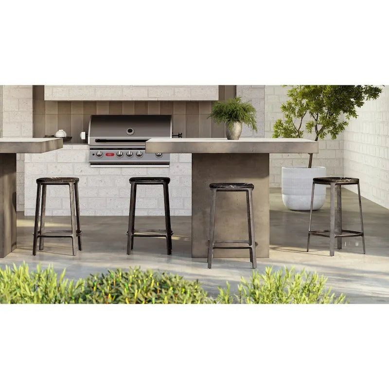 Mixx - Una 59 Square Counter Height Dining Table - Dark Grey