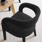 Pinnacle Boucle Chaises de salle à manger rembourrées — Lot de deux