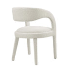 Pinnacle Boucle Chaises de salle à manger rembourrées — Lot de deux