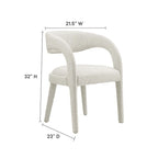 Pinnacle Boucle Chaises de salle à manger rembourrées — Lot de deux